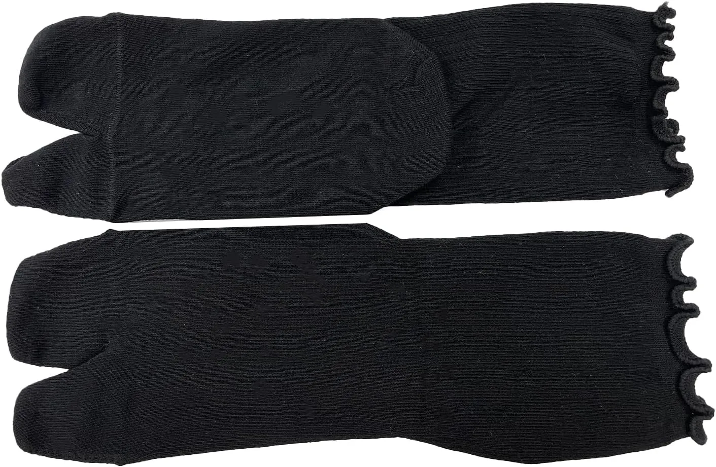 3 Pairs Tabi Split Toe Japanese Socks Frilly Cotton Tabi Sandal Socks for Women