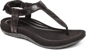 Aetrex Jane Casual Orthopedic Thong Sandals for Women - Adjustable Ankle Strap Memory Foam Womens Sandals with Arch Support