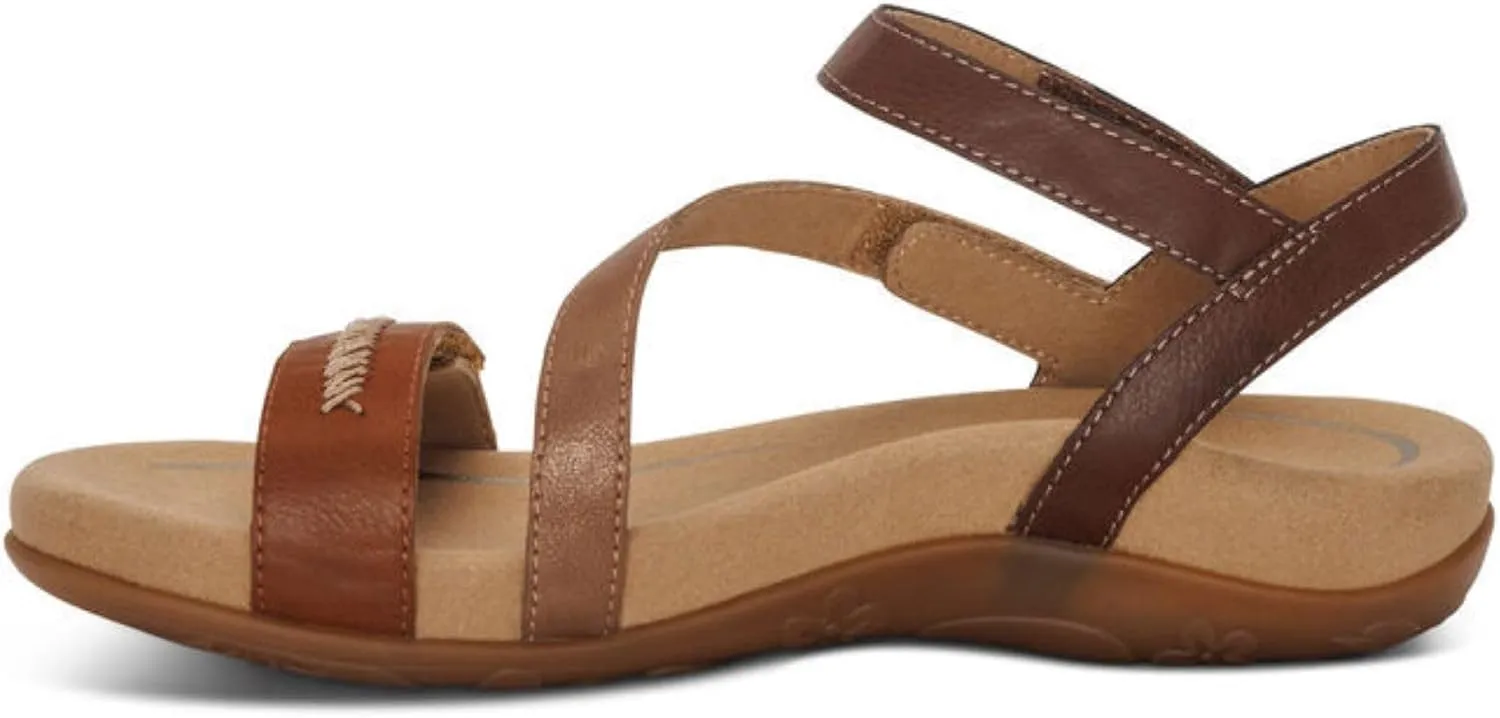 Aetrex Women's Gabby Orthopedic Strappy Sandals for Women - Adjustable Open Toe Arch Support Fashion Womens Sandals