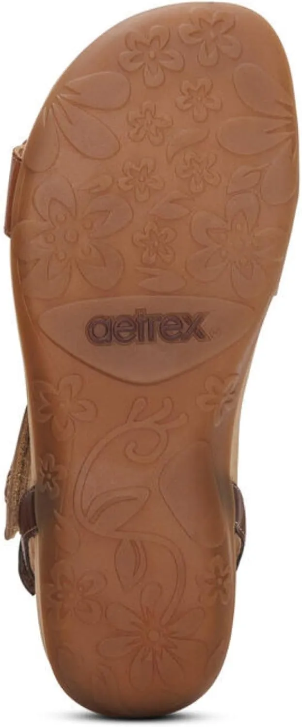 Aetrex Women's Gabby Orthopedic Strappy Sandals for Women - Adjustable Open Toe Arch Support Fashion Womens Sandals