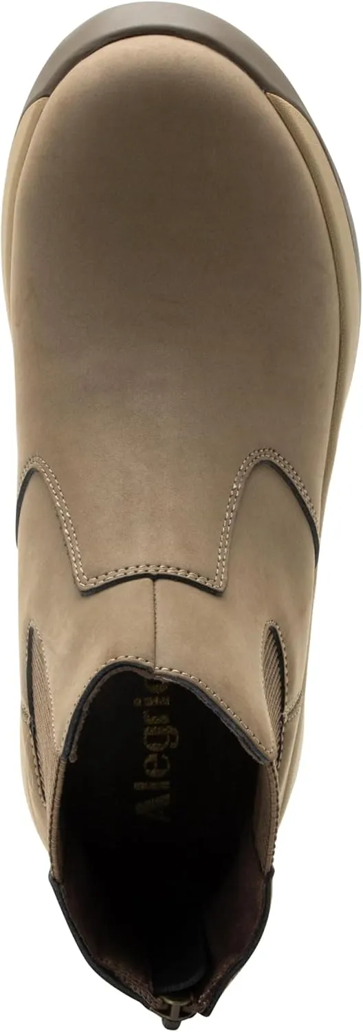 Alegria Womens Frankie Pull On Ankle Leather Chelsea Boot With Heel Zipper