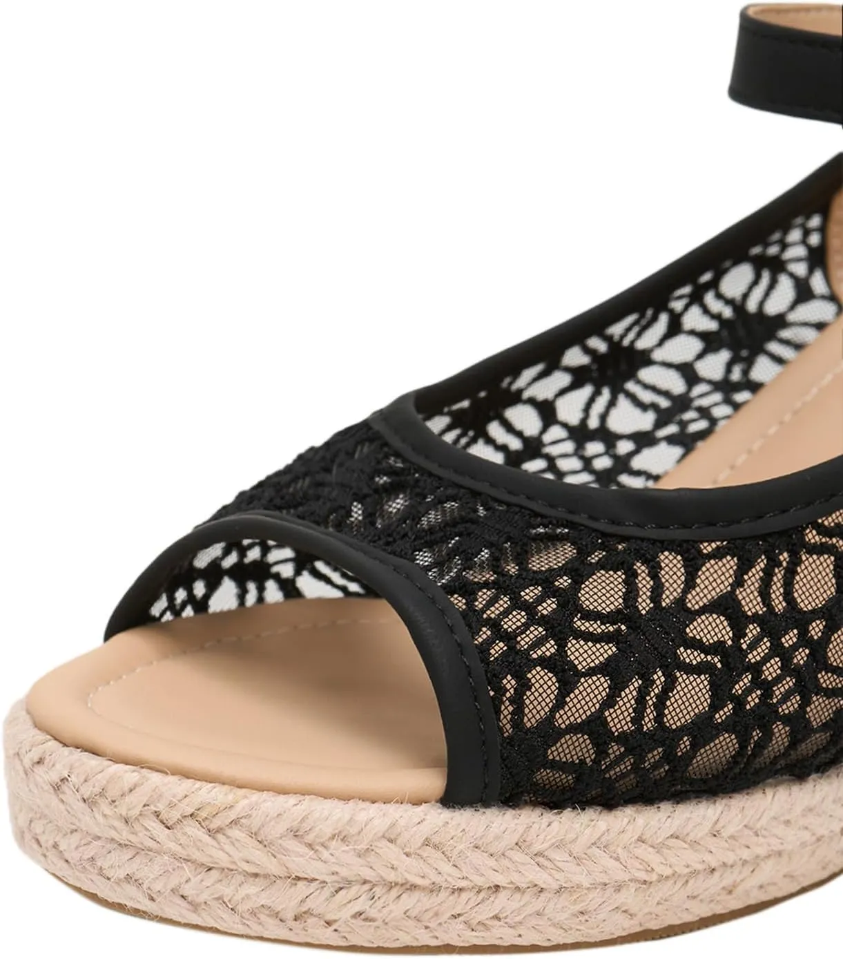 Alexis Leroy Wedge Heel Cut-Out Vamp Peep Toe Slingback Women's Sandals