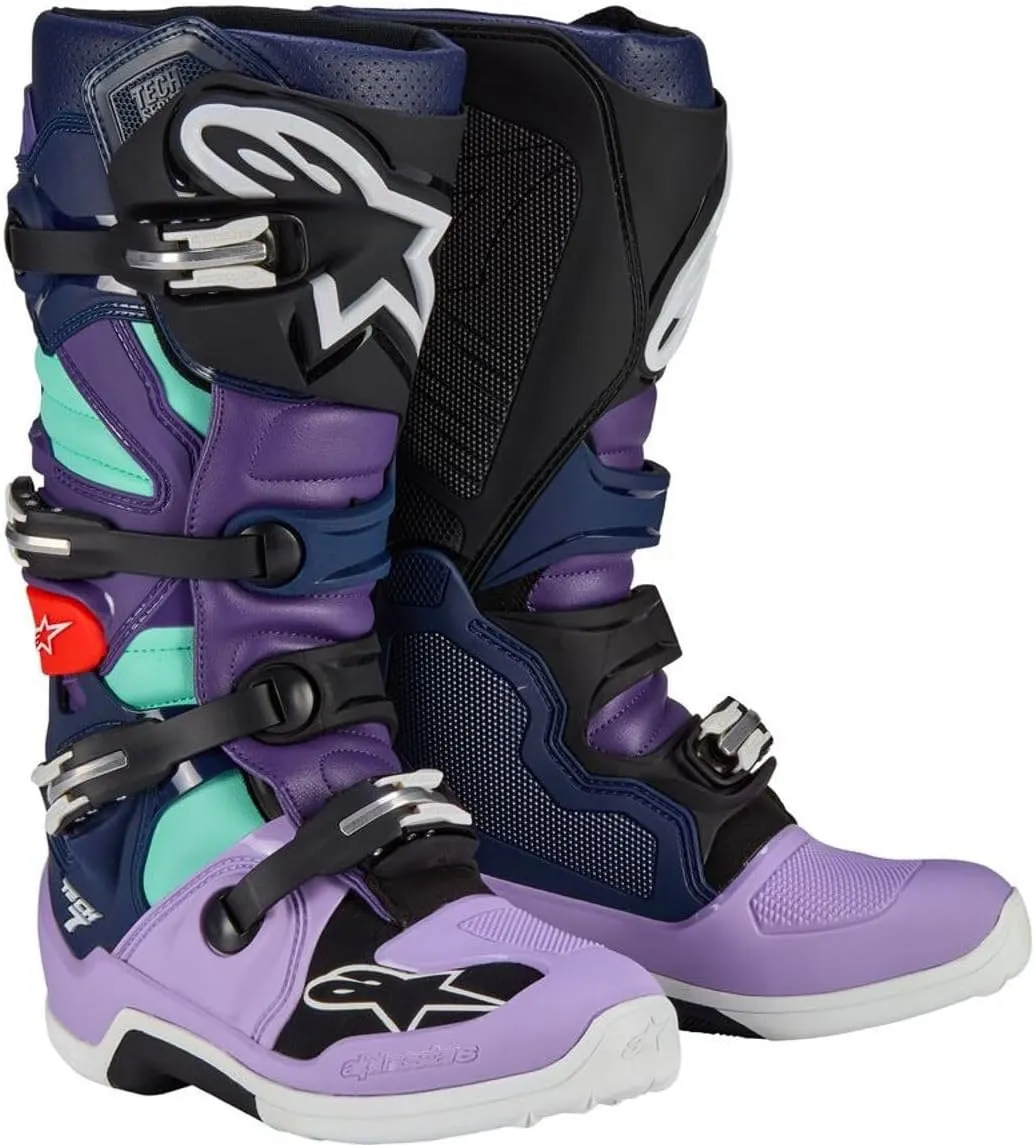 Alpinestars - Tech 7 Le Boots Double Purple/Blue/Black Sz 9 (2012014-387-9)
