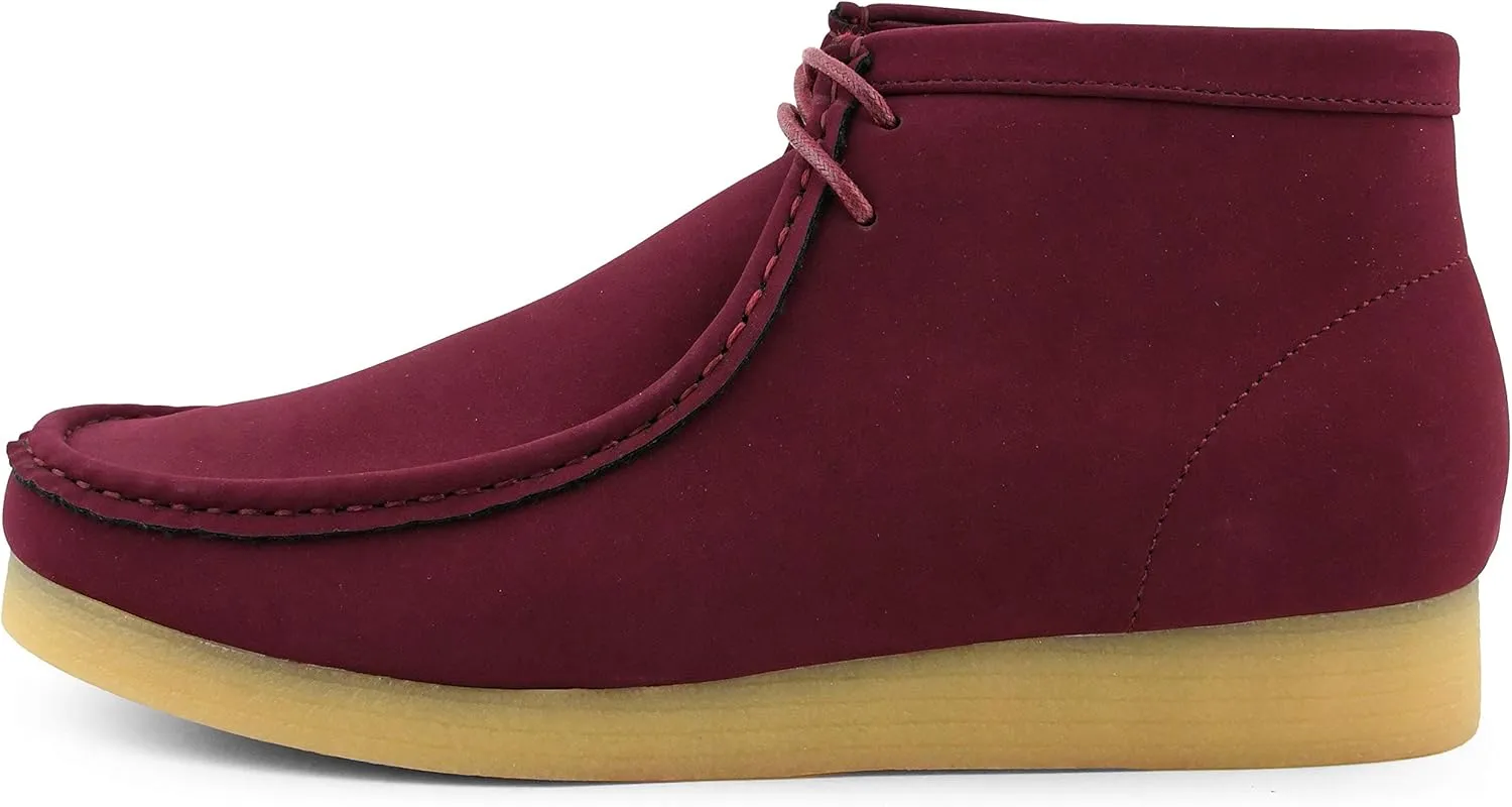 Amali Casual Chukka Boots for Men, High-Top, Lace Up Suede Men's Shoes, Desert Boots with Crepe Rubber Sole