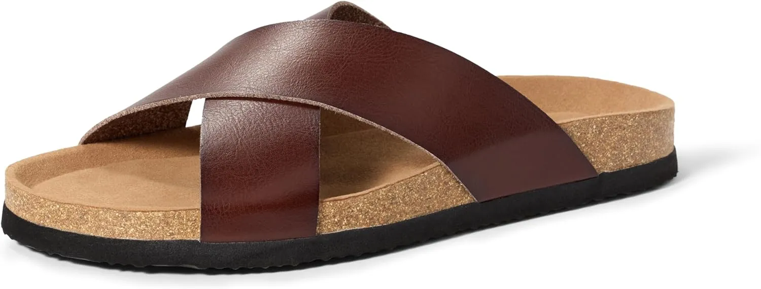 Amazon Essentials Men's Crossover Sandals