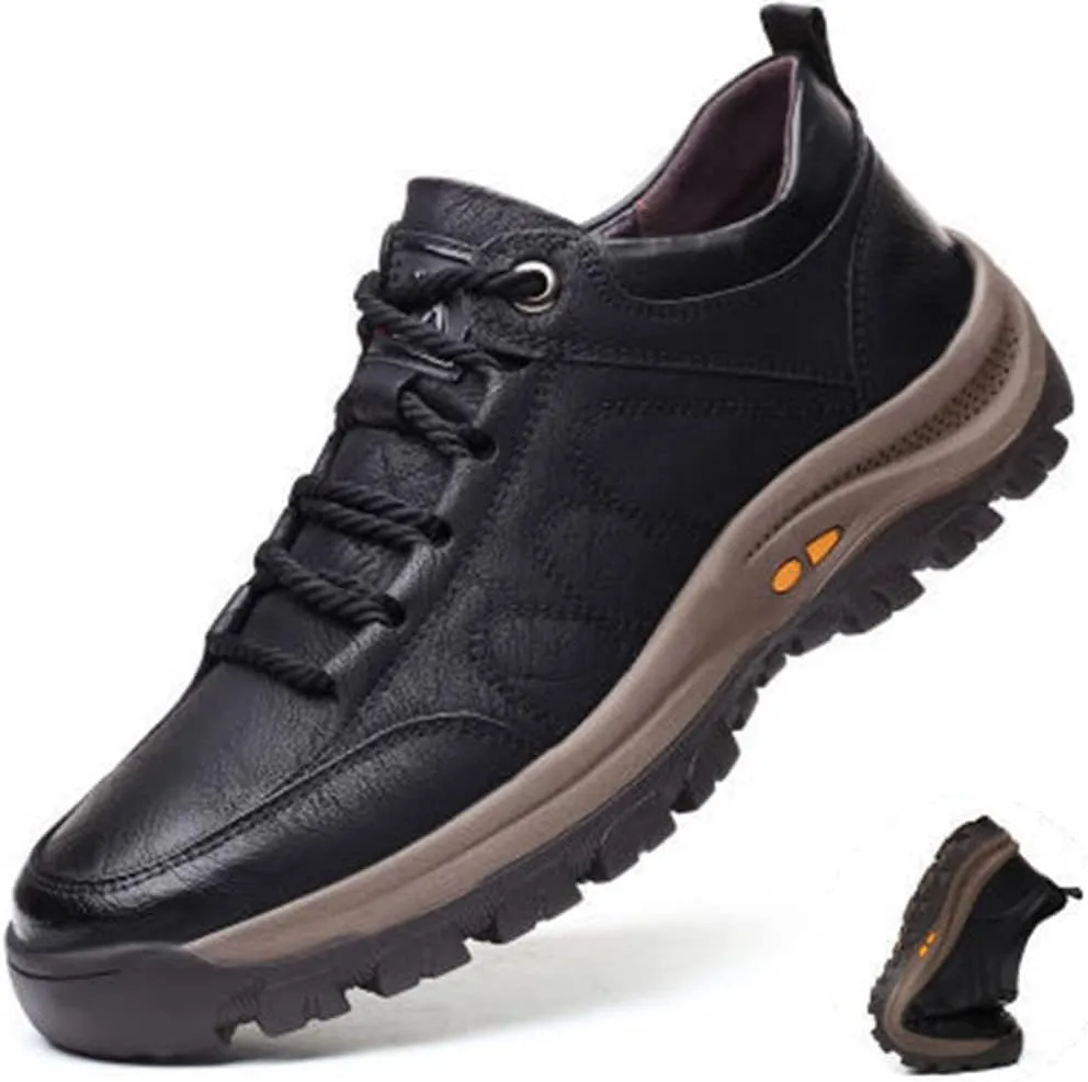 AngryMonkey Men Hiking Shoes Arch Support Anti-Fatigue Anti Slip Shock-Absorbing Outdoor Snow Warm Running Boots,Large Sizes 6 to 13