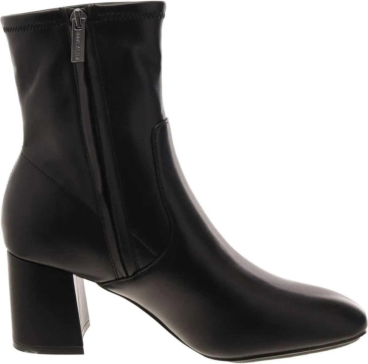 Anne Klein Womens City Faux Leather Zipper Ankle Boots