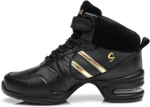 AOQUNFS Women's Jazz Dance Sneakers Lace-up Walking Dance Shoes,Model B51
