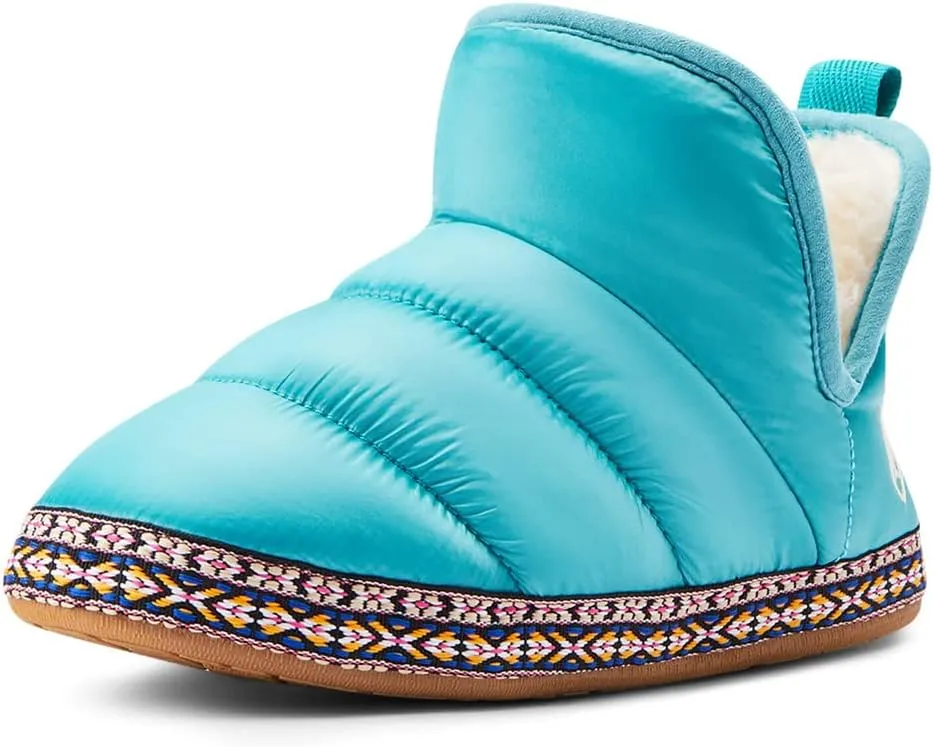 ARIAT Women's Indoor/Outdoor Warm Comfortable Crius Bootie Slippers with Sherpa Lining