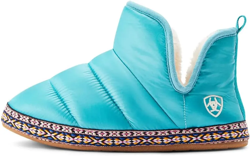 ARIAT Women's Indoor/Outdoor Warm Comfortable Crius Bootie Slippers with Sherpa Lining