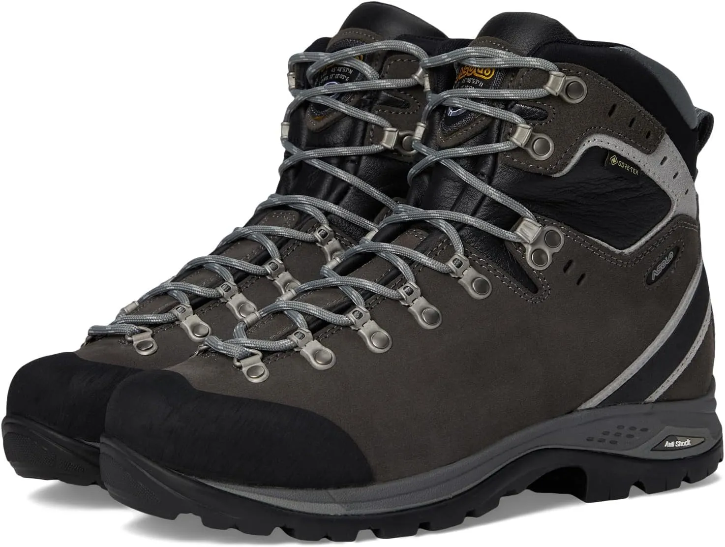 ASOLO Men's Greenwood EVO GV Water-Resistant Cushioned Perwanger Leather Ankle Trekking Hiking Boots | Toe Rubber Cap
