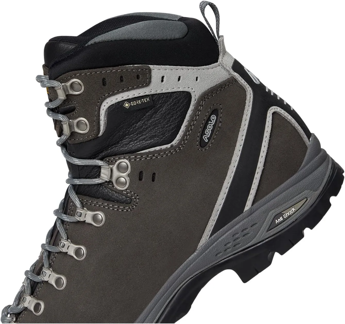 ASOLO Men's Greenwood EVO GV Water-Resistant Cushioned Perwanger Leather Ankle Trekking Hiking Boots | Toe Rubber Cap