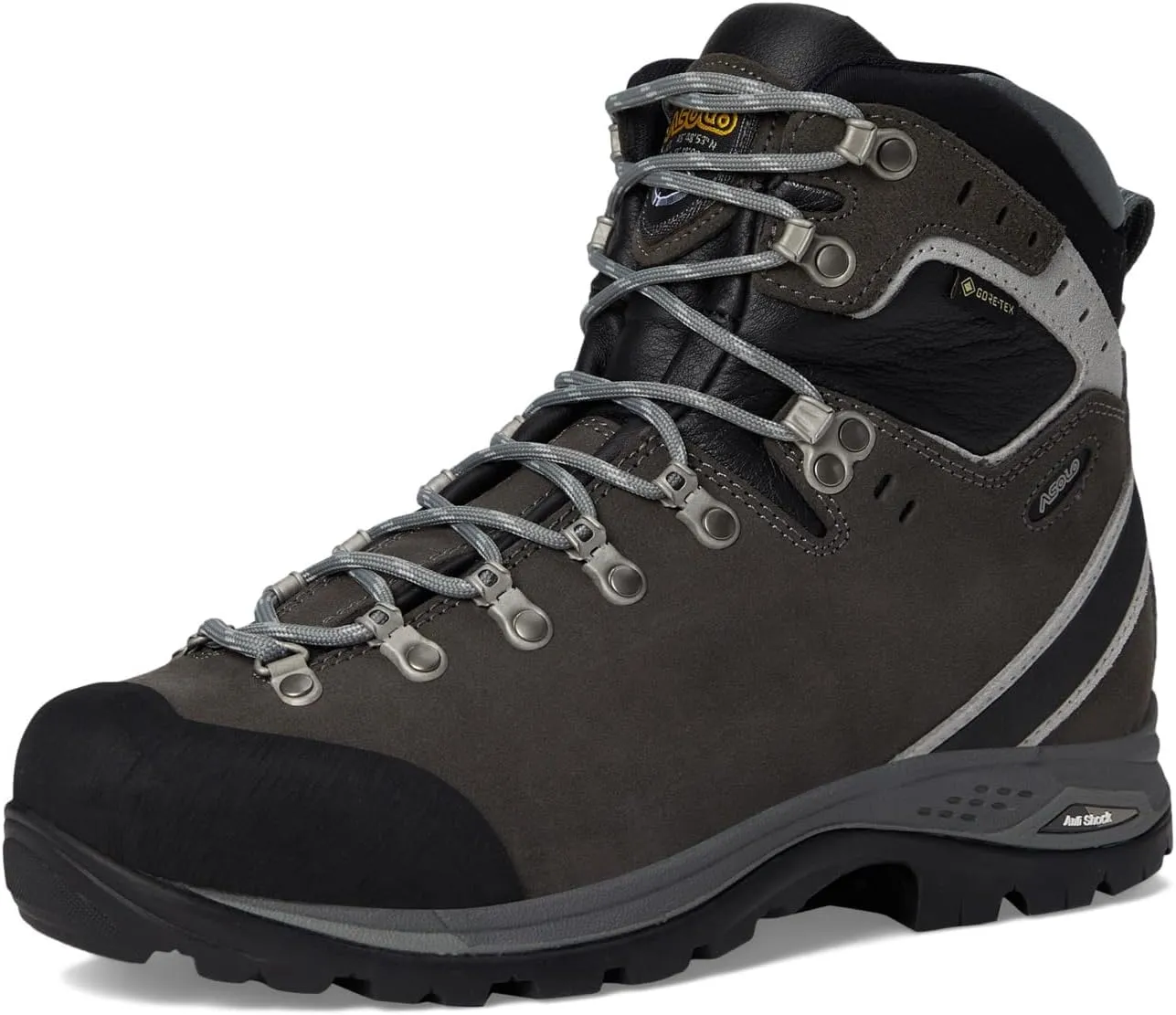 ASOLO Men's Greenwood EVO GV Water-Resistant Cushioned Perwanger Leather Ankle Trekking Hiking Boots | Toe Rubber Cap