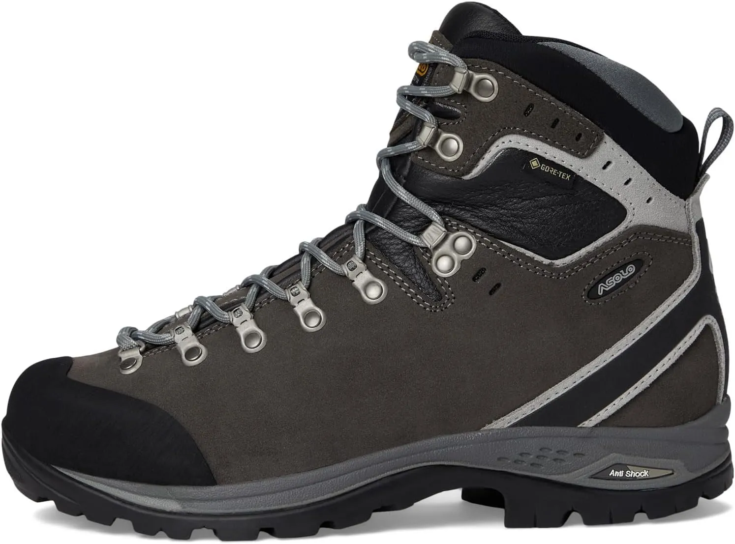 ASOLO Men's Greenwood EVO GV Water-Resistant Cushioned Perwanger Leather Ankle Trekking Hiking Boots | Toe Rubber Cap