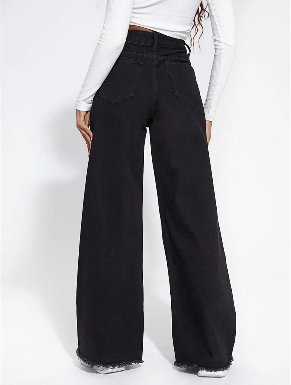 Baggy Jeans for Women Y2K Low Rise High Street Boyfriend Pants Vintage Teen Girls Hiphop Wide Leg Denim Trousers