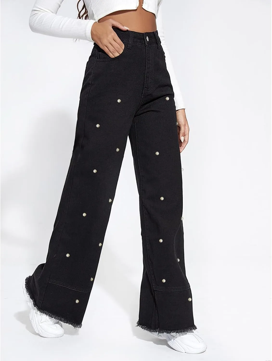Baggy Jeans for Women Y2K Low Rise High Street Boyfriend Pants Vintage Teen Girls Hiphop Wide Leg Denim Trousers