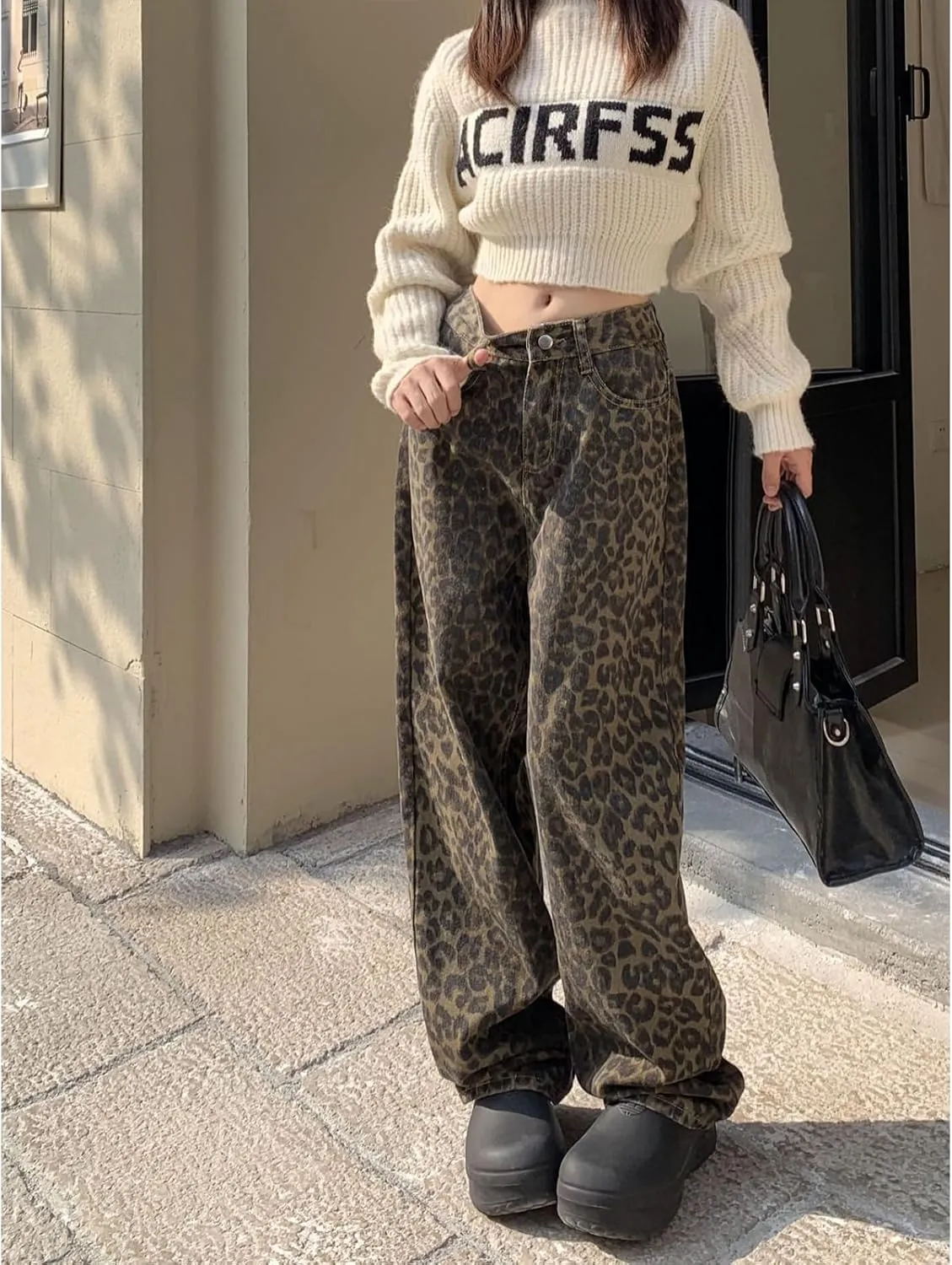 Baggy Jeans for Women Y2K Low Rise High Street Boyfriend Pants Vintage Teen Girls Hiphop Wide Leg Denim Trousers