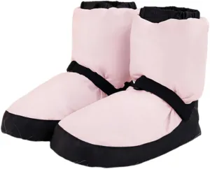 Ballet Warm Up Booties for Women, Flat Dance Shoes Ankle Boots with Strap