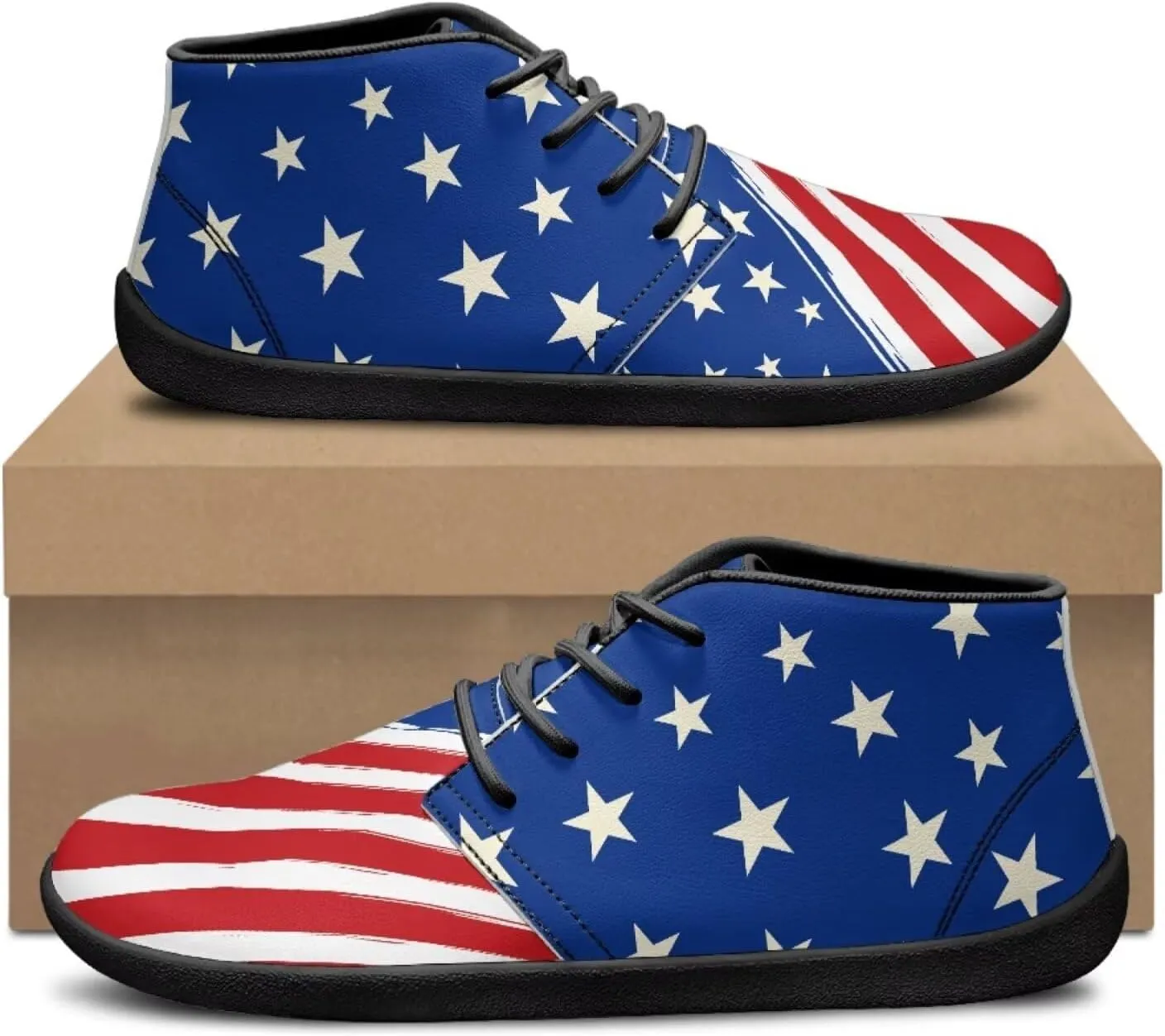 Barefoot Shoes for Men Wide Toe Box Boots for Walking Anti Slip Zero Drop Sole Running Sneakers