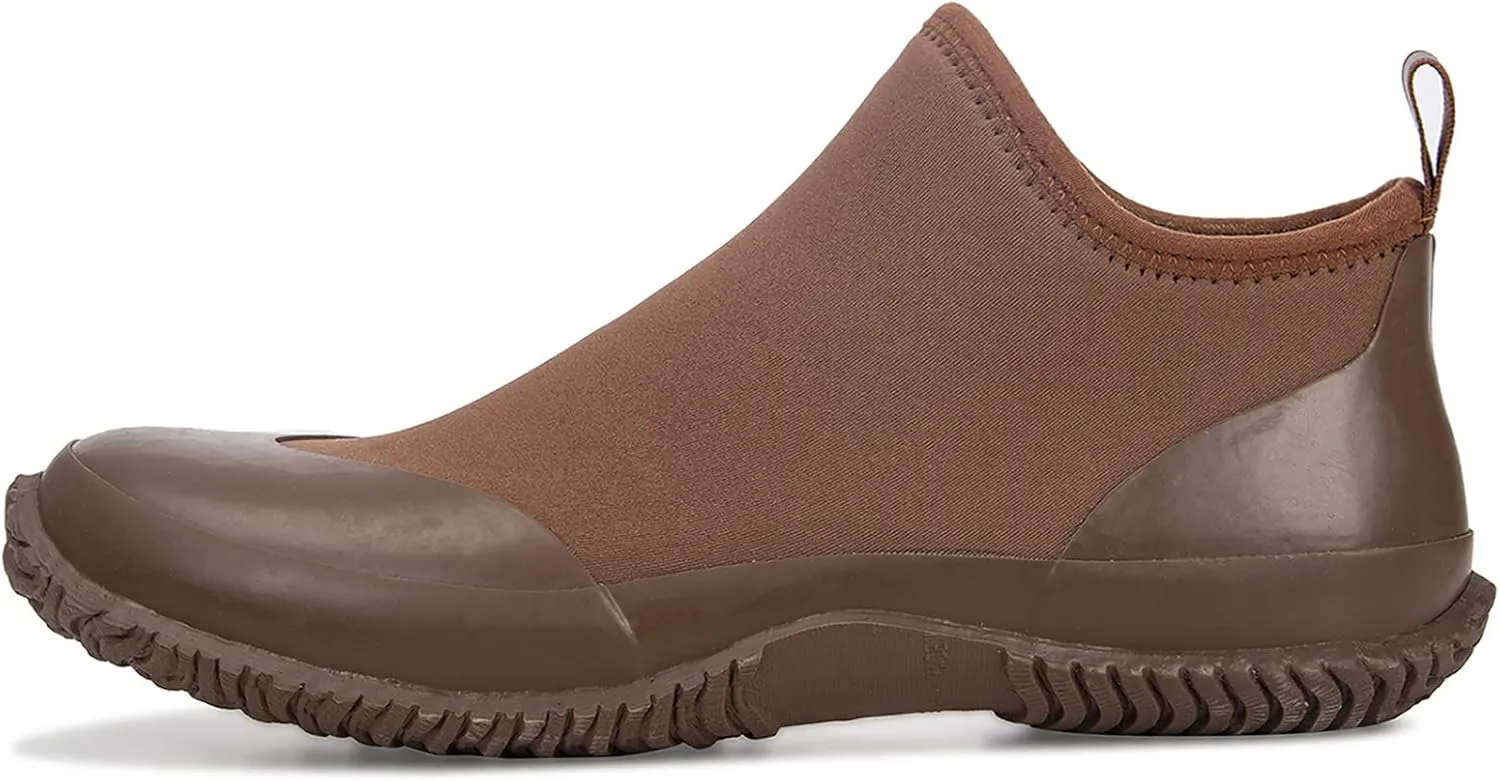 BAXINIER Waterproof Garden Shoes Mens Lightweight Low Short Rain Footwear Outdoor Neoprene Rubber Boots