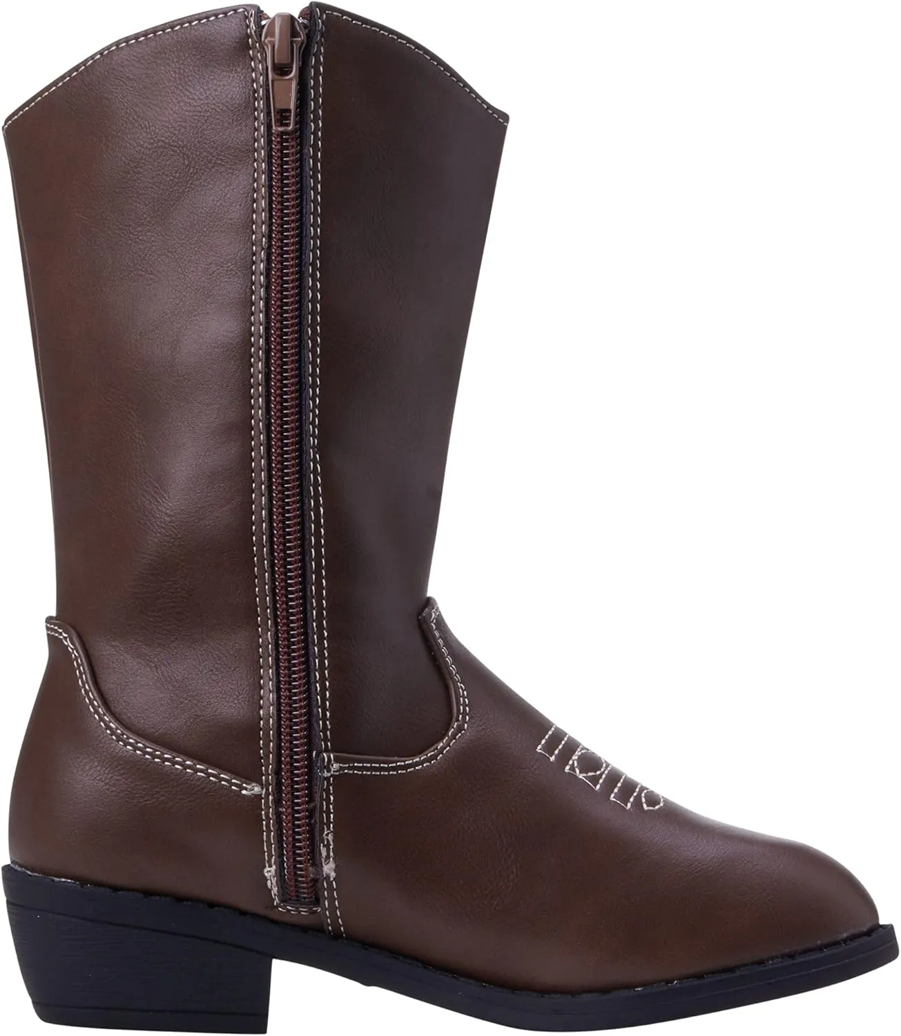 bebe Girls' Cowboy Boots - Classic Western Country Cowgirl Boots - Mid Calf Riding Shoes for Toddlers Little and Big Girls