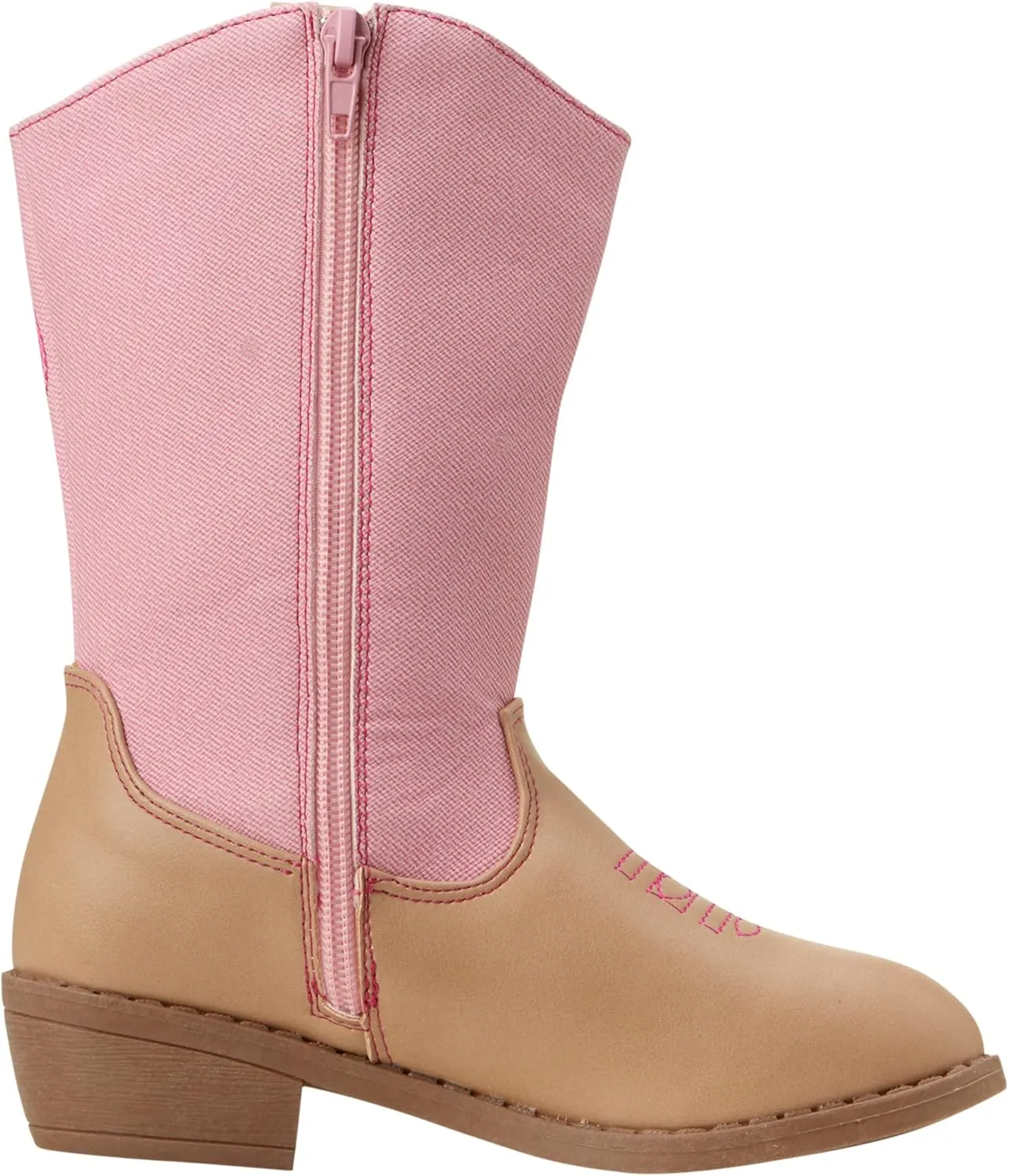 bebe Girls' Cowboy Boots - Classic Western Country Cowgirl Boots - Mid Calf Riding Shoes for Toddlers Little and Big Girls