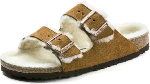 Birkenstock Arizona Shearling Mink Sandals 8 US Womens / 6 US Mens