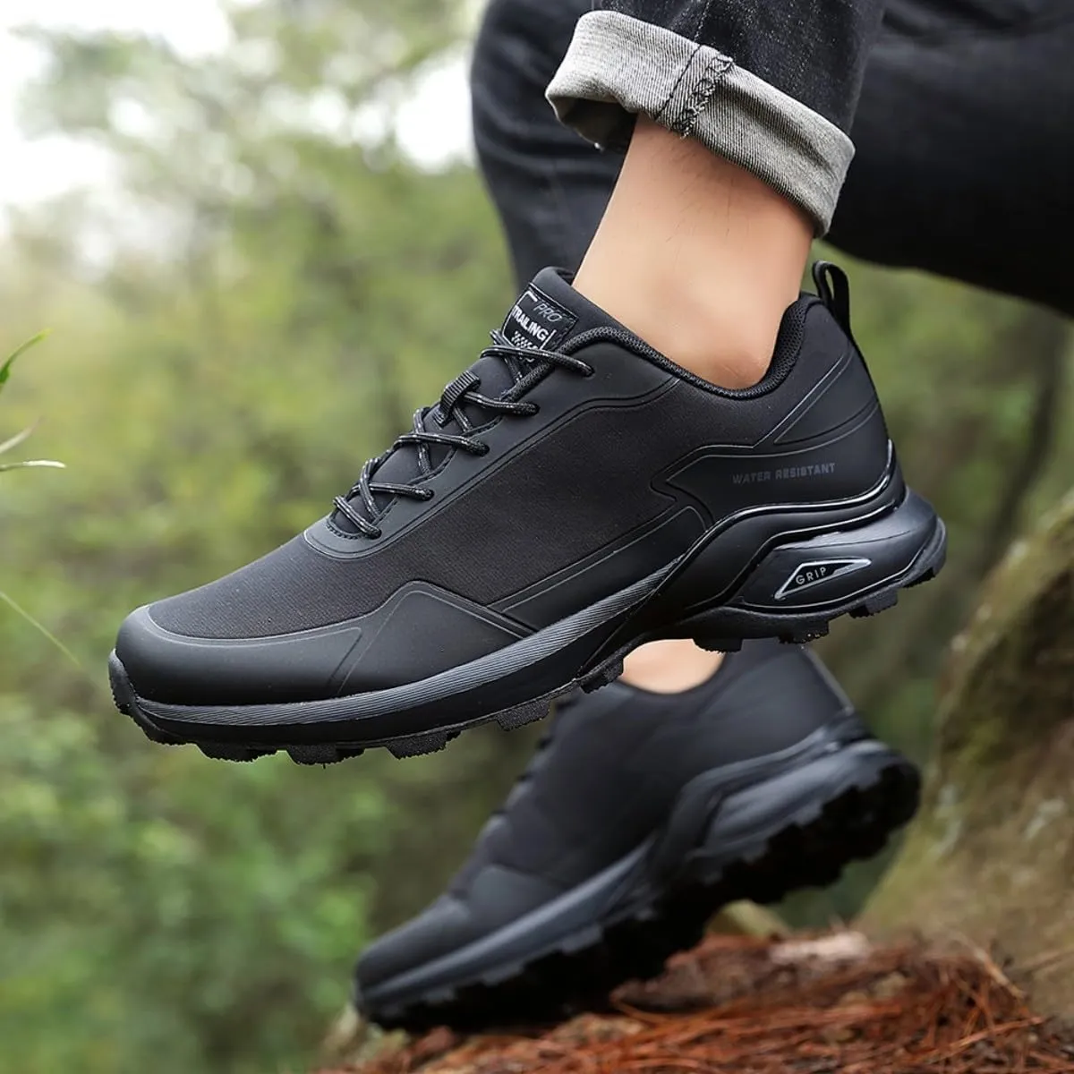 Bitiger Men's Trail Running Waterproof: Lightweight Outdoor Sneakers for Backpacking Trips
