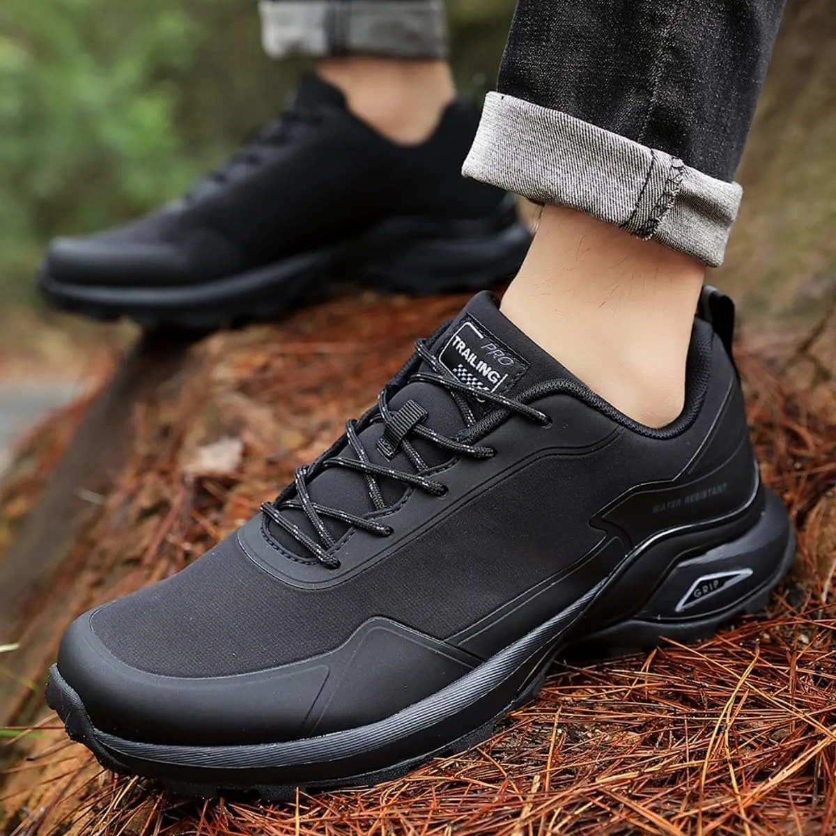 Bitiger Men's Trail Running Waterproof: Lightweight Outdoor Sneakers for Backpacking Trips