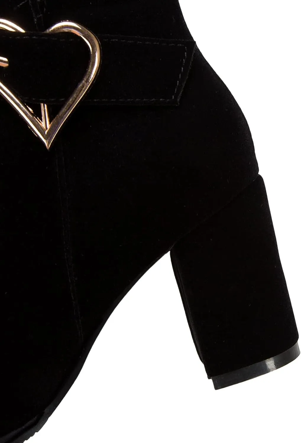 Block Heel Ankle Boots with Fashion High-Heeled for Women