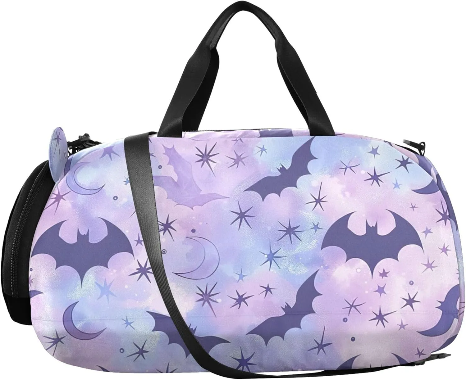 Boys Carry on Duffel Bag Toddler Weekender Bags Pastel Goth Bats Girls Tote Duffle Bags Travel Kids Luggage Sports Bag