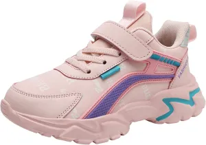 Boys Girls Running Shoes Kids Chunky Platform Toddler Sneakers Lightweight Lace Up Tennis Shoes Gym Athletic Shoes
