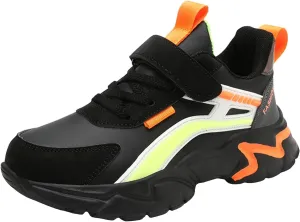 Boys Girls Running Shoes Kids Chunky Platform Toddler Sneakers Lightweight Lace Up Tennis Shoes Gym Athletic Shoes