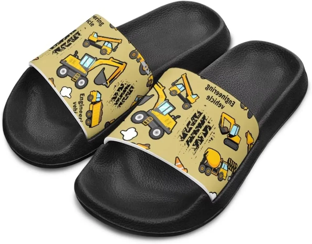 Boys Sandals with Non Slip Footbed Casual Slides Sandals Open Toes Flat