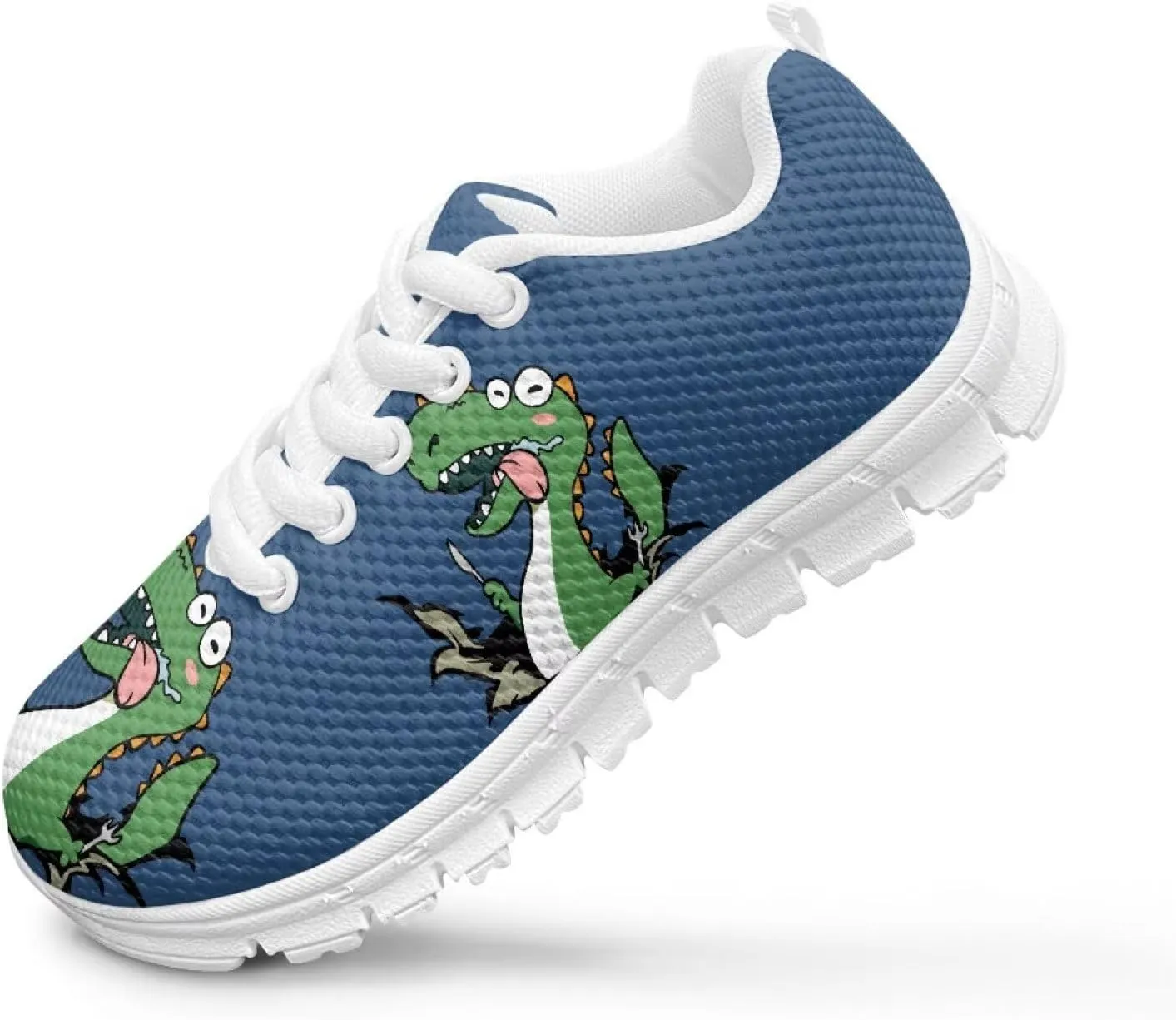 Boys' Sneakers Breathable Anti-Slip Lace-Up Lightweight, Perfect for School, Running, Jumping, Hiking, Travel