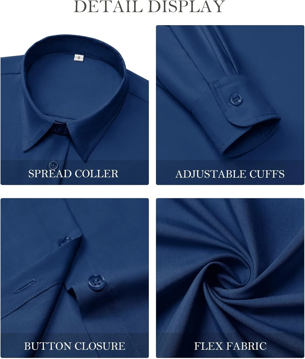 Button Down Shirts for Women Business Casual Blouses Long Sleeve Fit Dress Shirt Collar Wrinkle Free Work Tops