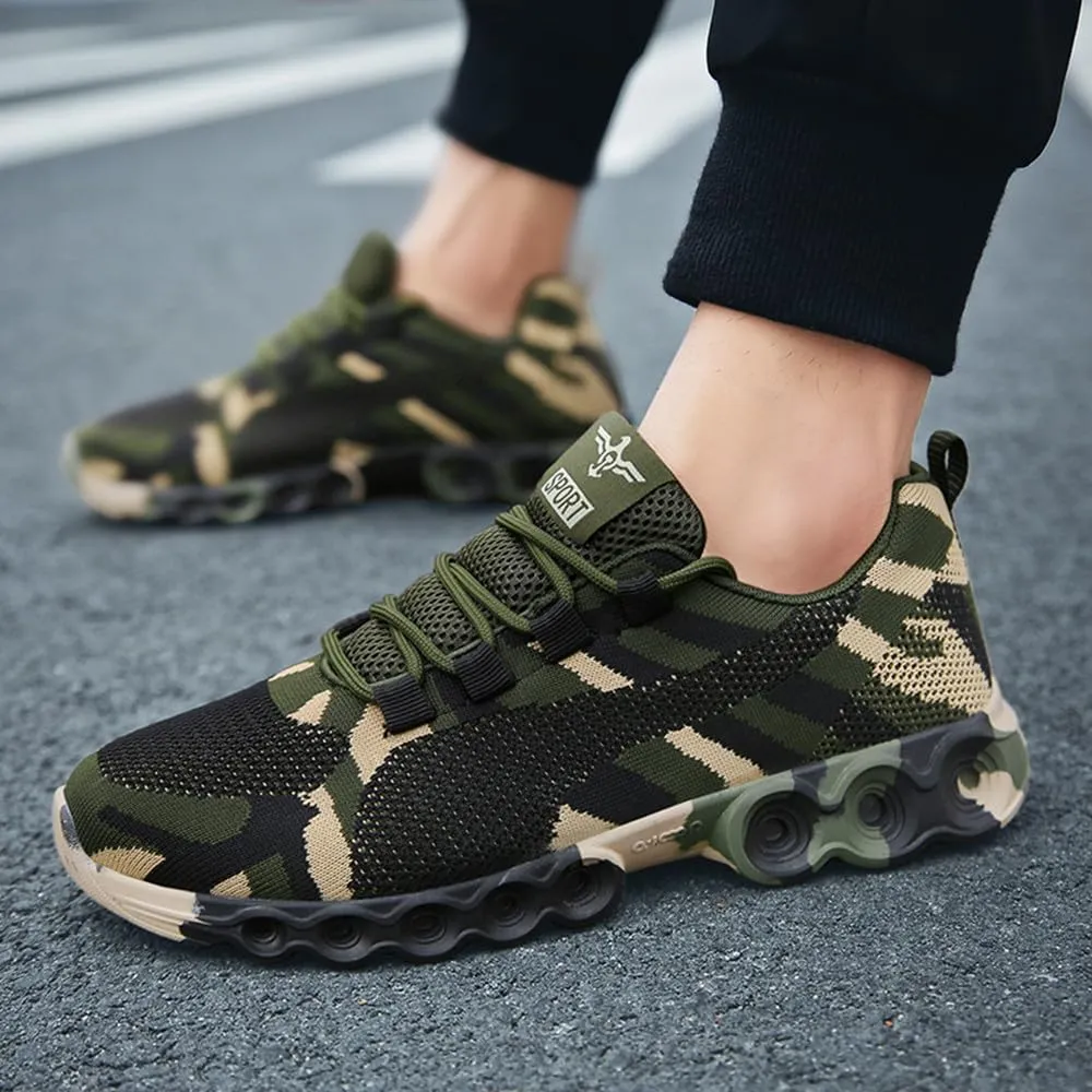 Camo Men Outdoor Sneakers Camouflage Running Shoes Male Military Training Casual Sports Rock Climbing Camping Hiking Shoe Footwear