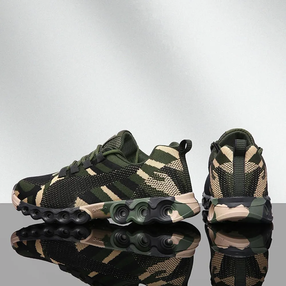 Camo Men Outdoor Sneakers Camouflage Running Shoes Male Military Training Casual Sports Rock Climbing Camping Hiking Shoe Footwear