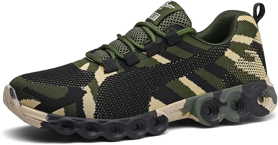 Camo Men Outdoor Sneakers Camouflage Running Shoes Male Military Training Casual Sports Rock Climbing Camping Hiking Shoe Footwear