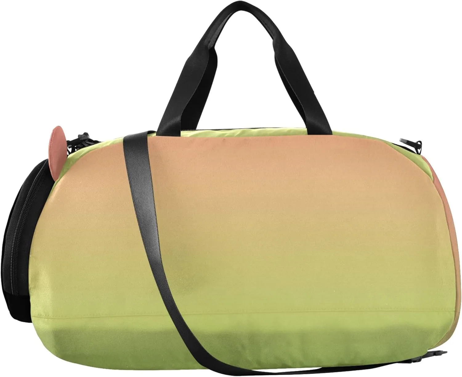 Carry on Duffel Bag Boys Toddler Weekender Bags Girls Duffle Bags for Travel Sports Duffle Bag Coral Pink Grass Green Gradient