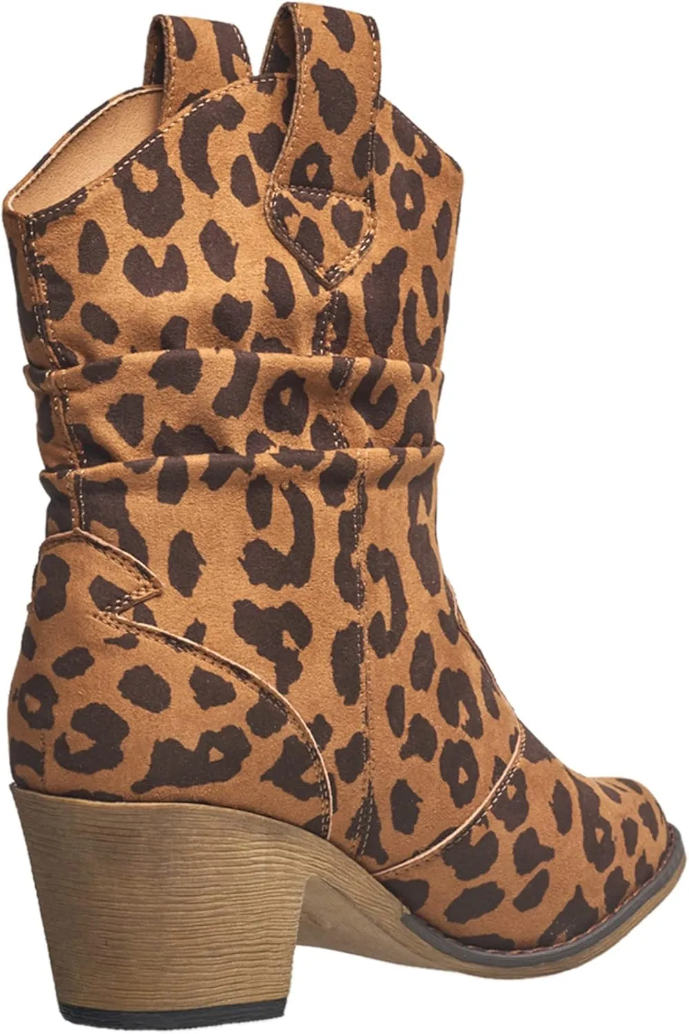 Charles Albert Women's Modern Western Cowboy Distressed Boot with Pull-Up Tabs