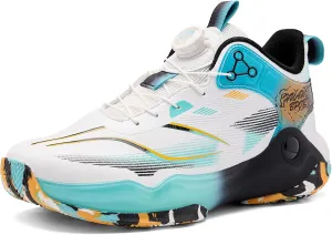 CJSPORX Men's Basketball Shoes Breathable Non-Slip Sneakers Fashionable Sports