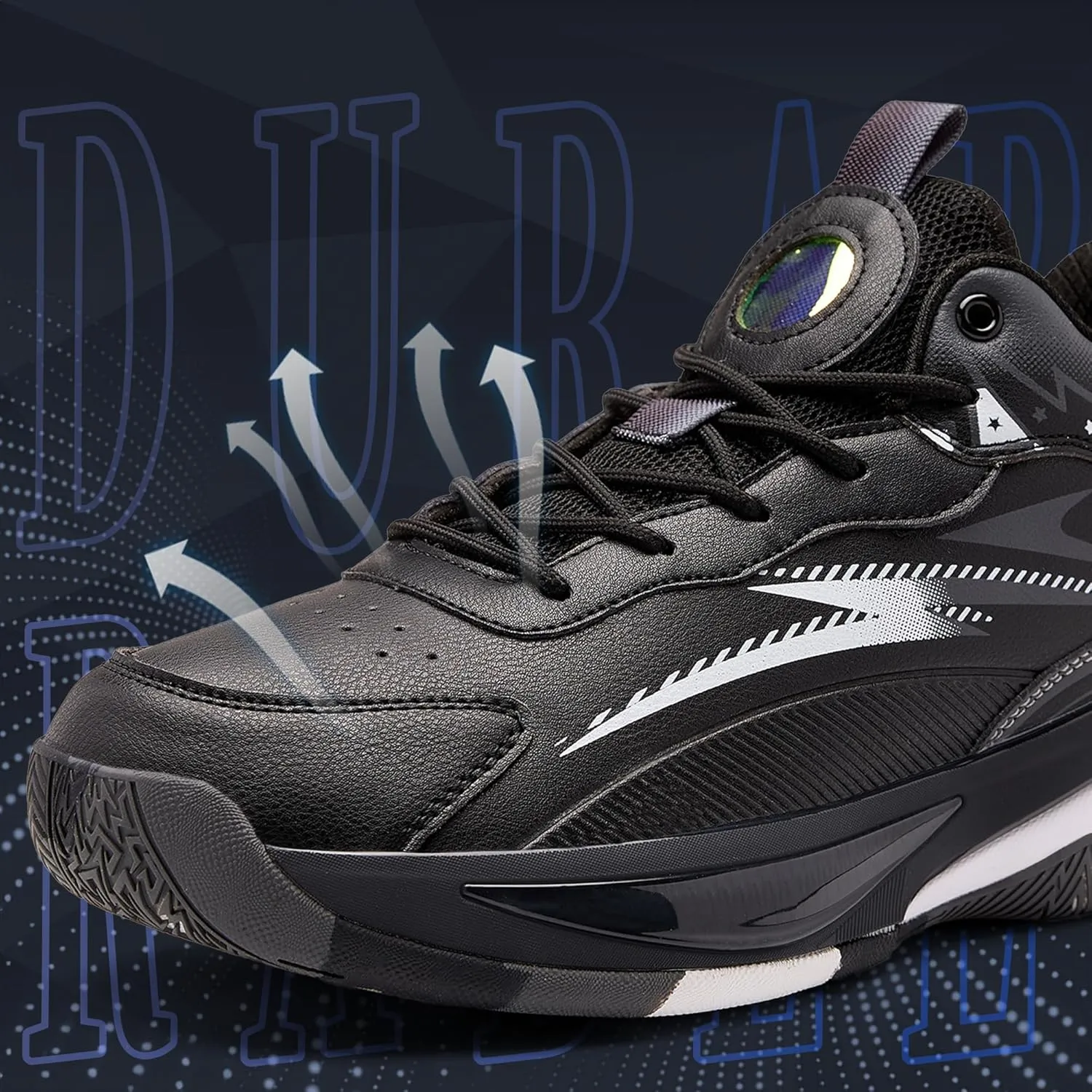 CJSPORX Men's Basketball Shoes Breathable Non-Slip Sneakers Fashionable Sports