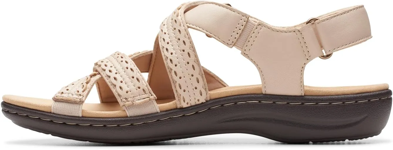 Clarks Womens Laurieann Rena Leather Casual Strappy Sandals