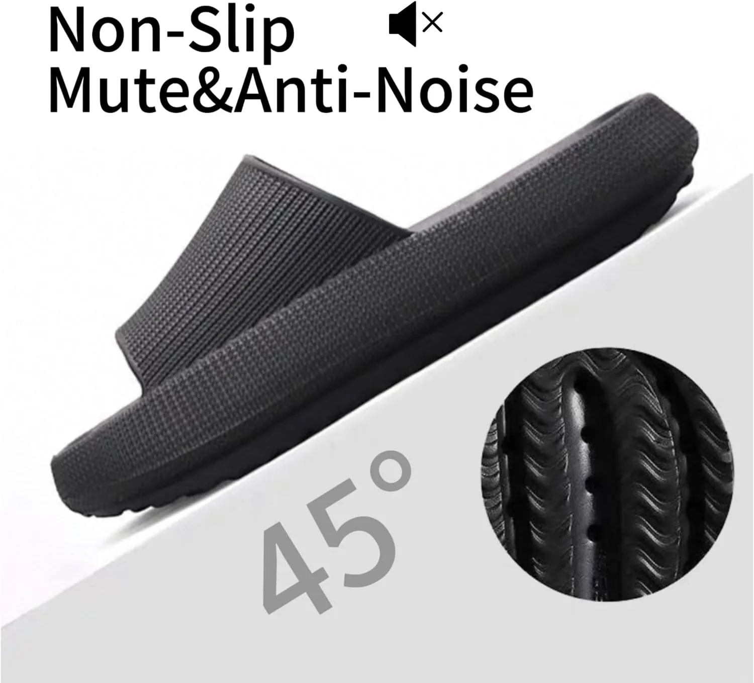 Cloud Slippers for Women and Men Ultra Comfort Recovery Pillow Slippers Slides Shower Sandals House Shoes with Low Arch Support