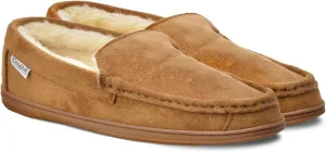 CLOUDAIR Men's Moccasin Slippers - Indoor Winter Slippers, Comfortable Slip On Indoor or Outdoor House Shoes, Faux Fur Lined Men’s Slippers with Memory Foam Padded Insoles