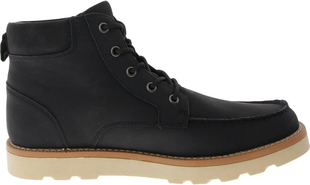 Club Room Mens Clifton Faux Leather Moccasin Toe Chukka Boots