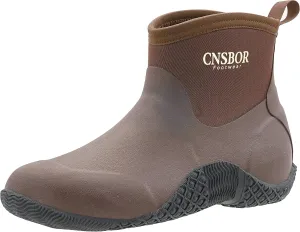 CNSBOR Men's Work Boots - Waterproof, Lightweight, Ankle Garden Boots