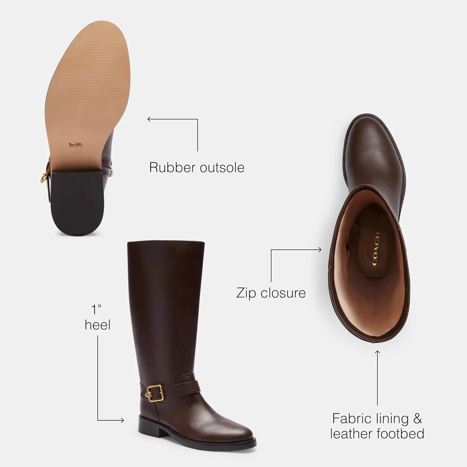 COACH Women's Wide Calf Madeline Boot