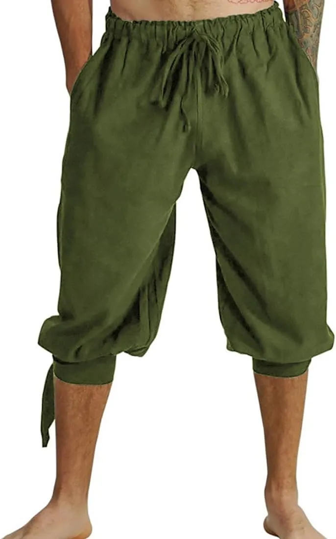 Colorful House Mens Pirate Pants Costume Adult Renaissance Pant Costume Clothes Medieval Viking Pants Cosplay Outfit